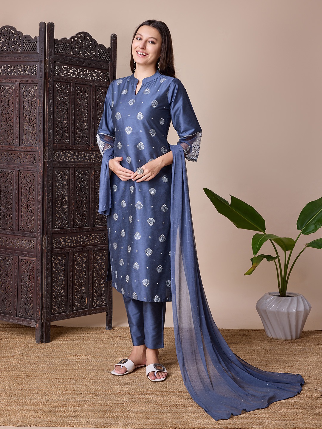 Rayon fabric with dupatta