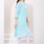 Breezy Phirozi Pure Cotton Chikankari Long Kurti for Women