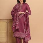 Masleen Digital Print with hand touch work