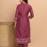 Masleen Digital Print with hand touch work