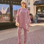 Fabric jimmy choo with heavy handwrok with cotton inner