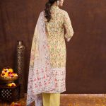 Masleen Digital Print with hand touch work