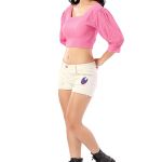 Pinky Pink Bow Back Puff Sleeve Top for Girls