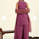 Floral Embroidered Regular Thread Work Straight Kurti with Palazzos & Dupatta